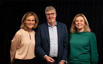 Helena Lindfors, Integrationsansvarig, Magnus Högvall, vd och Sofia Bley Claesson Head of HR. 