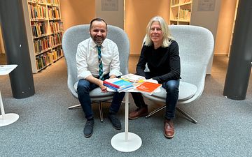 Montathar Faraon, biträdande professor i informatik, och Kari Rönkkö, professor i informatik.
