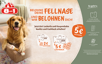 Die 8in1 Promo zur Unterstützung des Handels: "Belohne deine Fellnase – und wir belohnen dich“