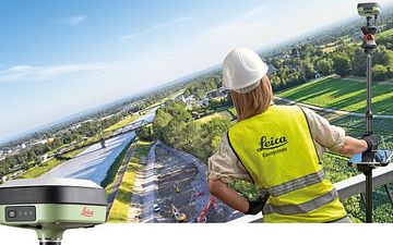 Leica Geosystems lancerer GS05 - en ny smart GNSS-antenne, letvægt og med hældningskompensation