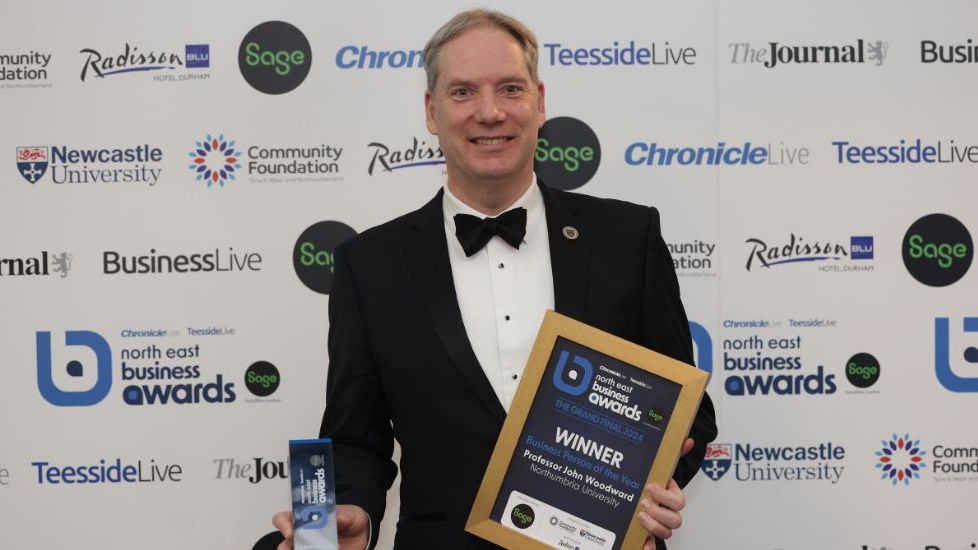 North East’s top business leader award for academic with space vision