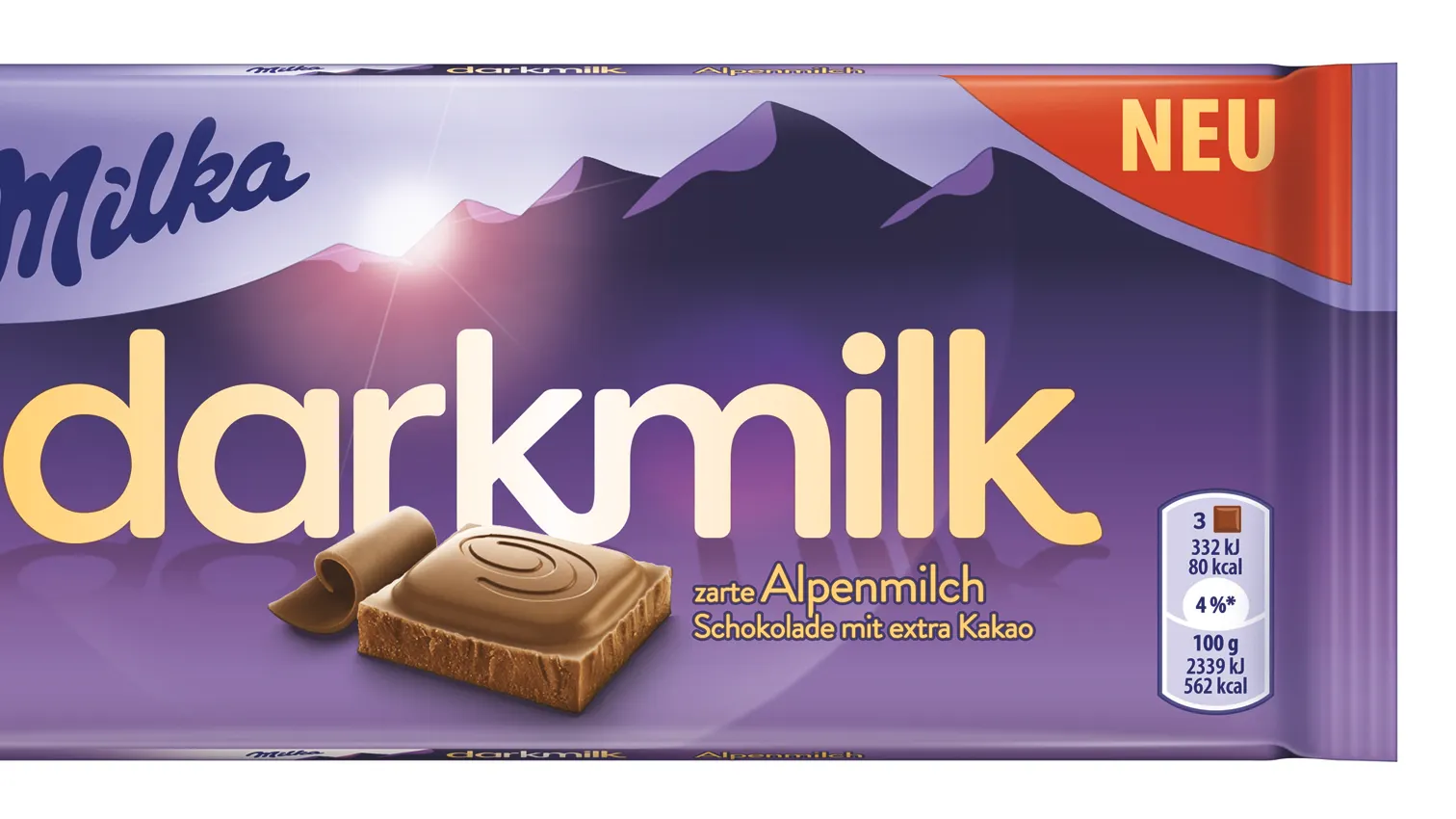Fabelhafte Milka Dark Milk Ebenbild