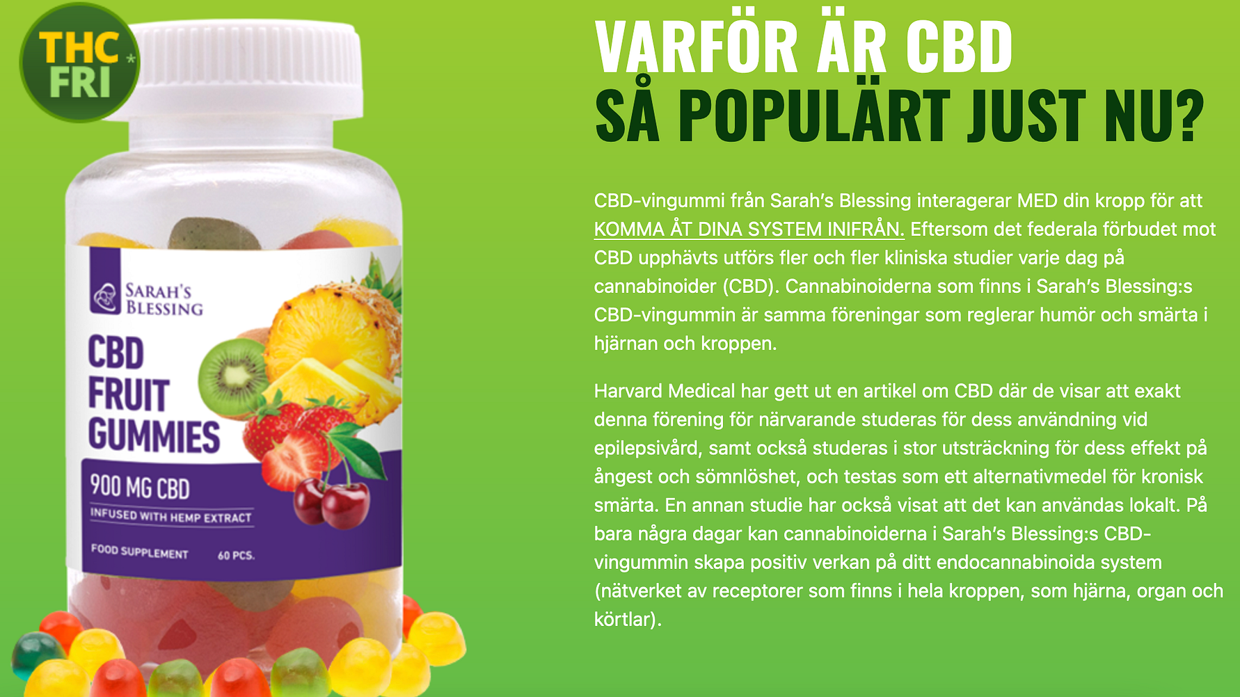 Vilka är Sarah's Blessing CBD Fruit Gummiest | Febi Web Solution