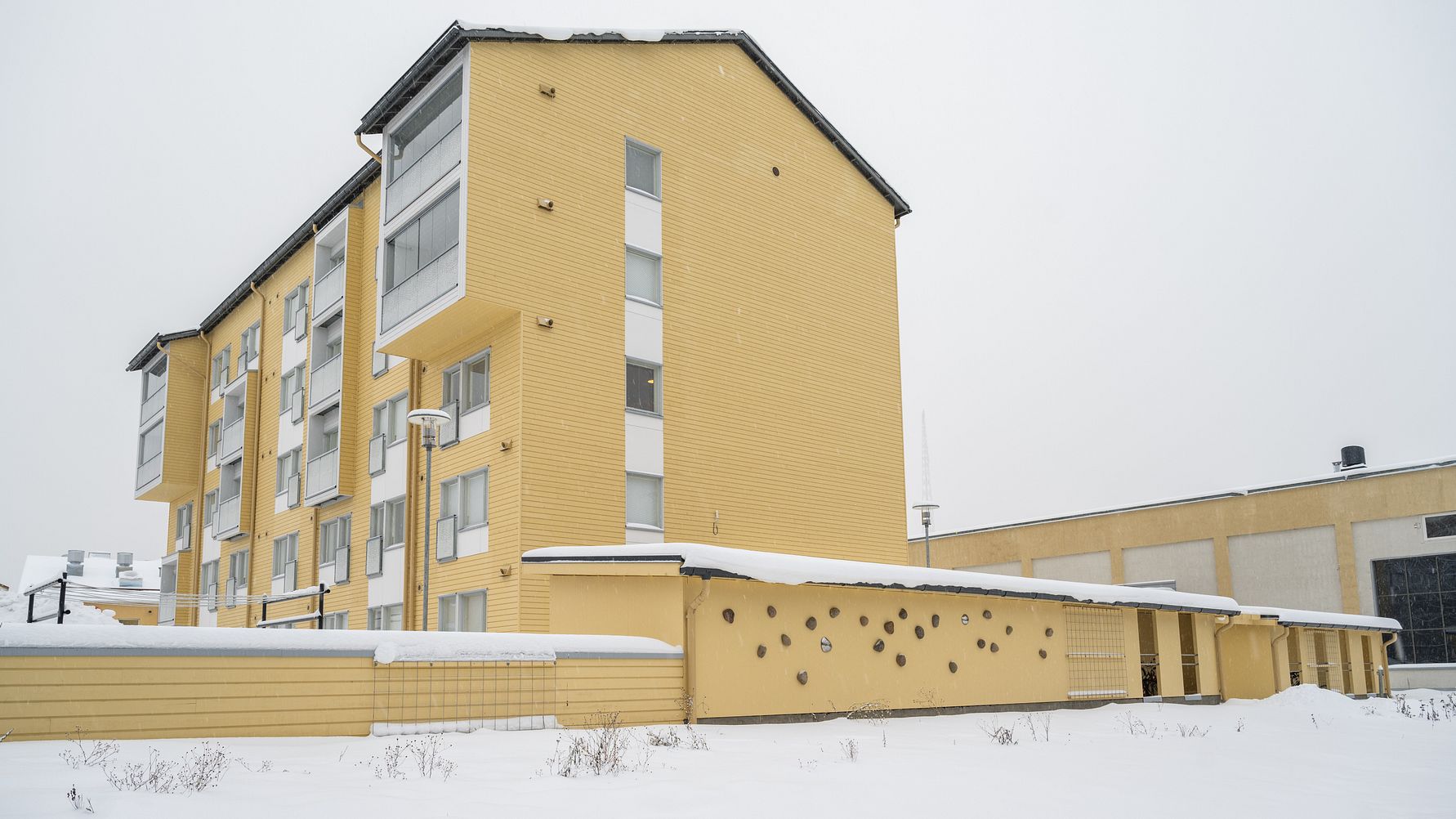 Puukerrostalokortteliin toteutettu taideteos on ensimmäinen osa Lahden Svinhufvudinkadulle valmistuvasta veistossarjasta