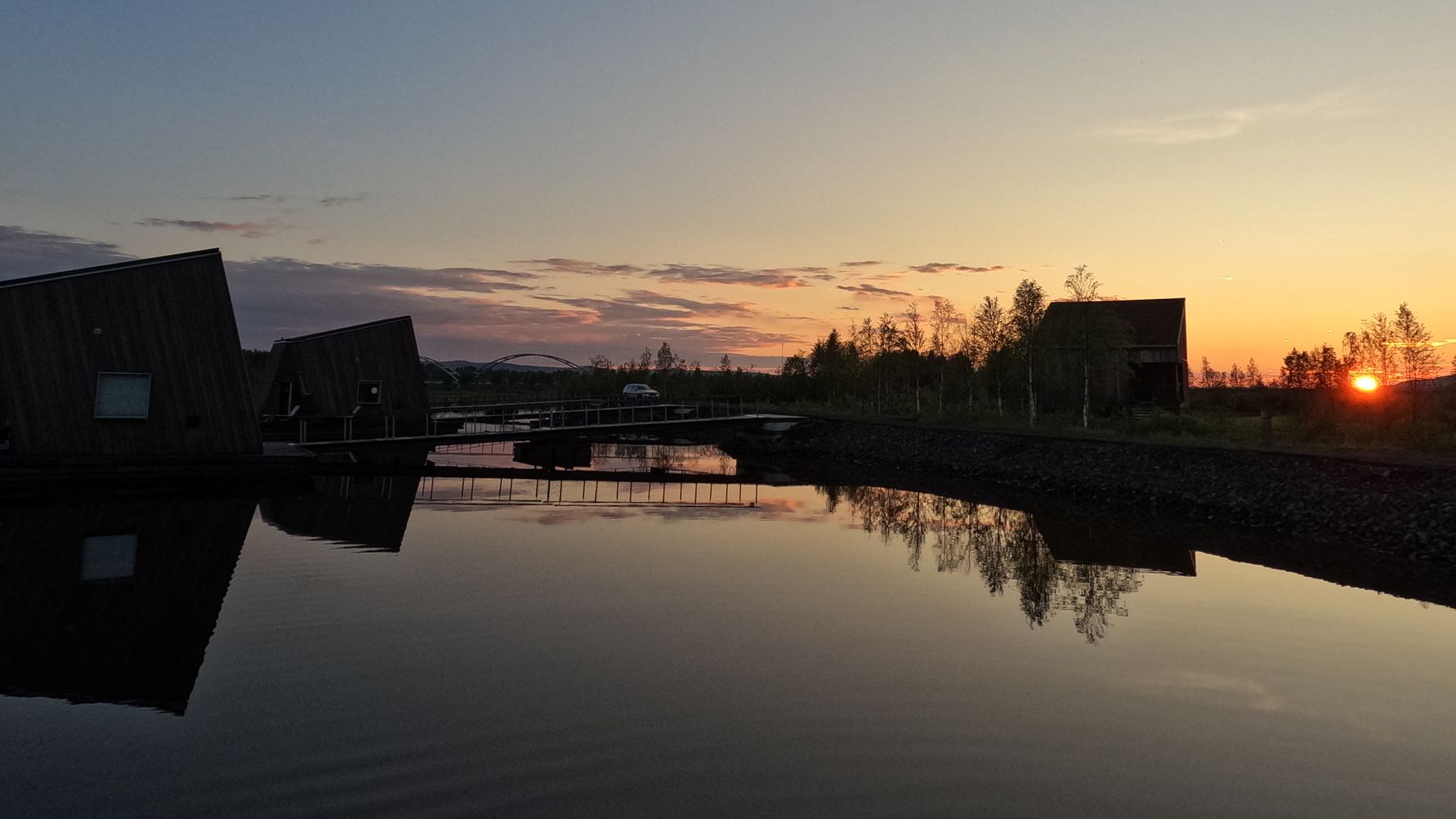 Arctic Bath, mystical and vibrant beneath the midnight sun.