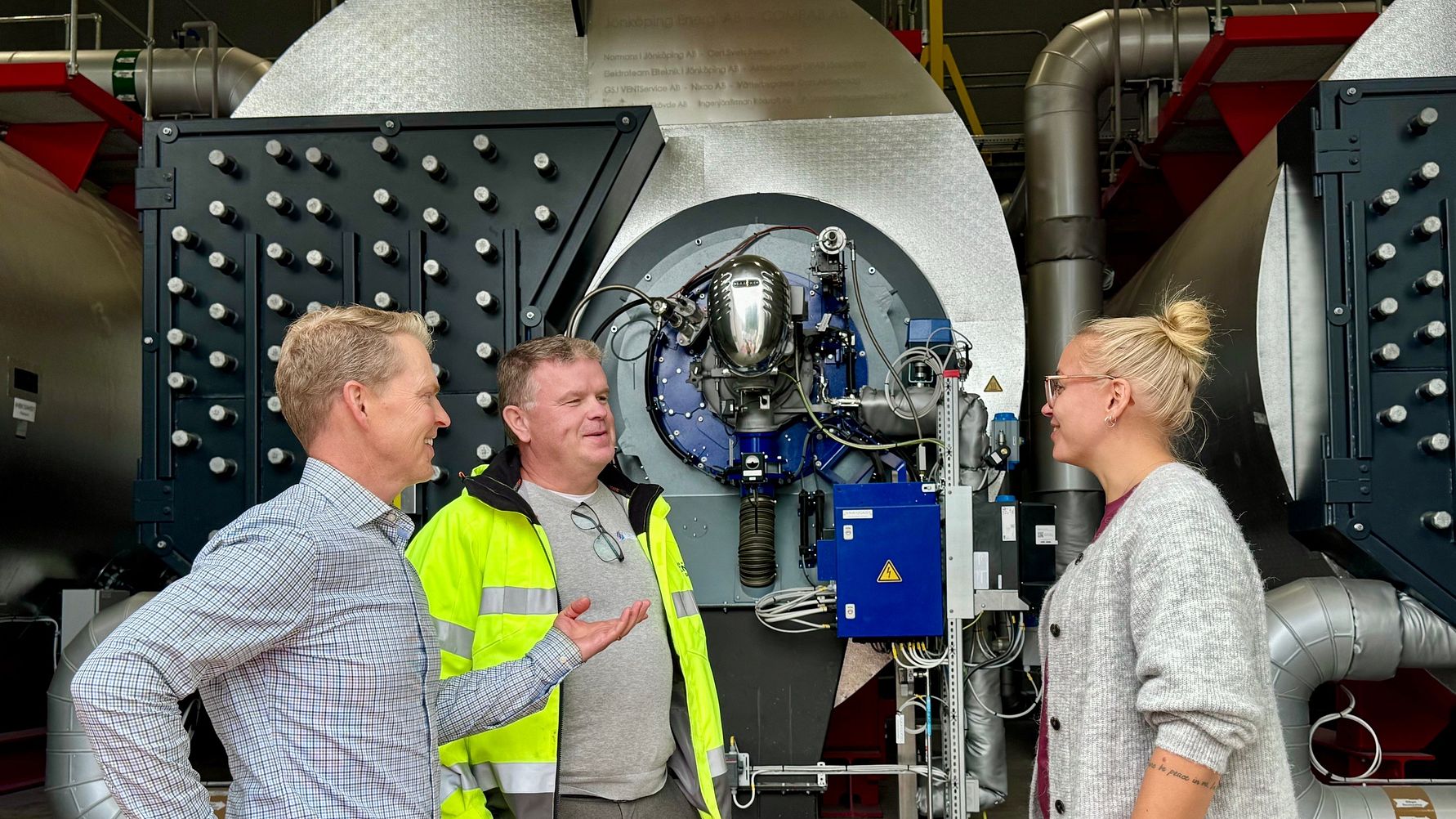Jönköping Energi invigde tre nya pannor på Ryhovs sjukhusområde för att säkra värmeförsörjningen. 