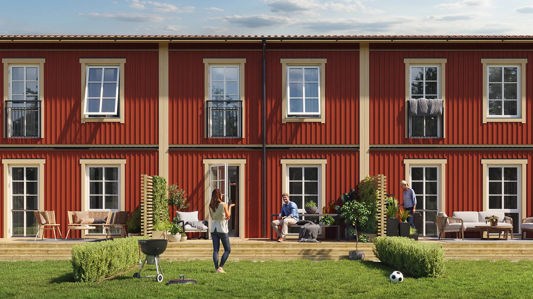 OBOS bygger nytt i Sala – säljstart för moderna träradhus | OBOS