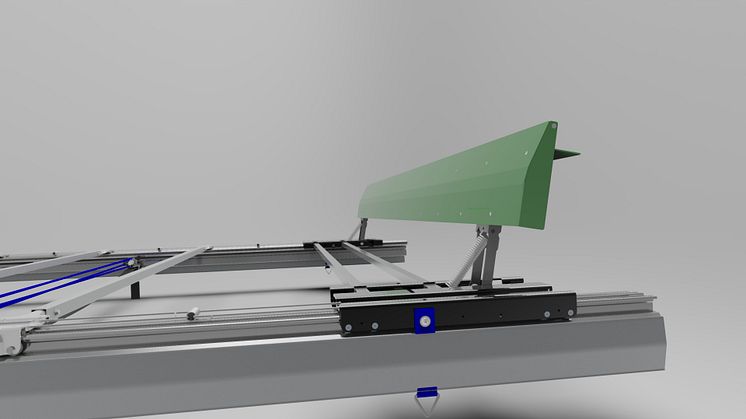 Der aerodynamisch optimierte Endbalken verspricht, die Effizienz im Straßengüterverkehr signifikant zu steigern.