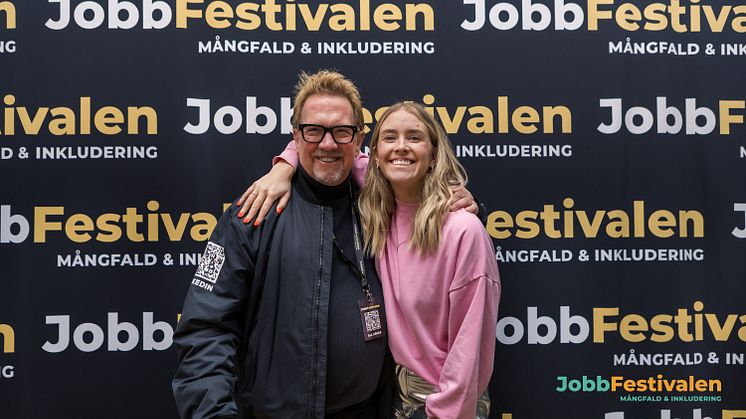 Mats Wernheim, VD & Grundare Jobbfestivalen & Malin Moezzi, Lic. Psykolog, Advisor & Projektledare på Jobbfestivalen.