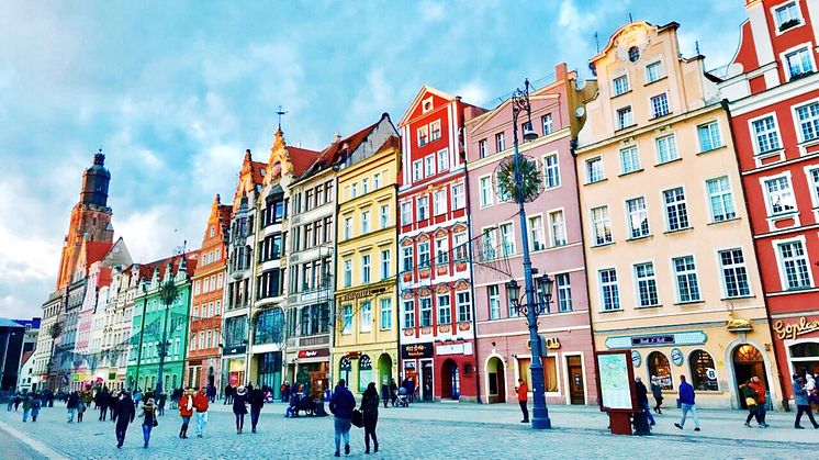 Wroclaw, en av de större städerna i Polen som enligt Zmartas semesterindex är det land som erbjuder den billigaste semesterveckan.