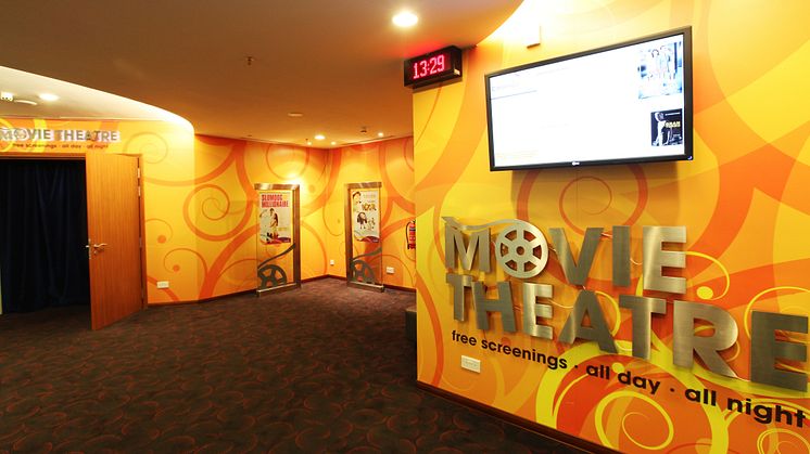 Movie theatre entrance