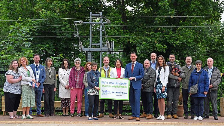 Stephen Morgan MP met community volunteers and rail industry representatives at Alexandra Palace station to celebrate Community Rail Week