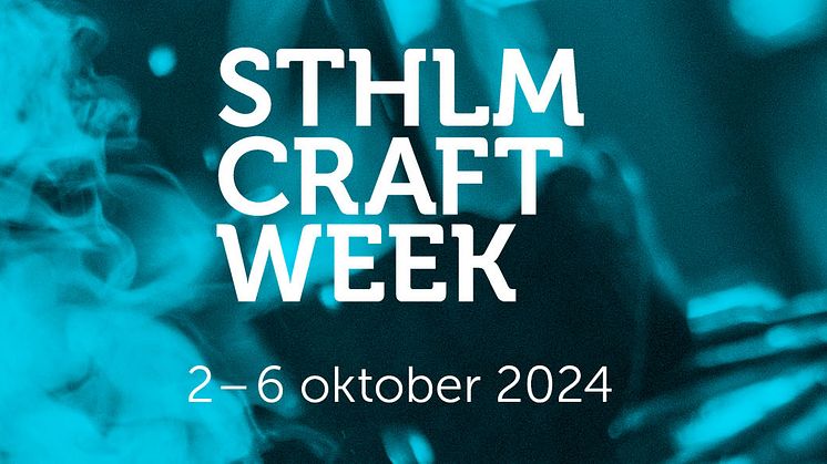 Nu avslöjas aktörerna för Stockholm Craft Week 2024 – trä och smyckekonst i fokus