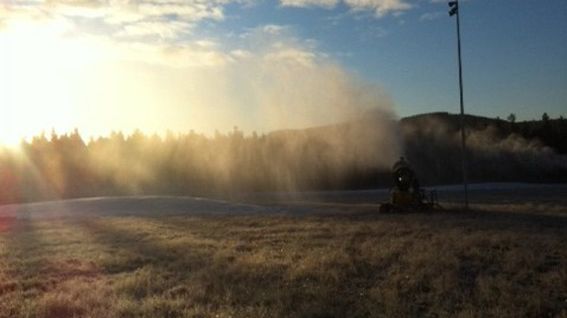 Snö på gång i Oxberg! 