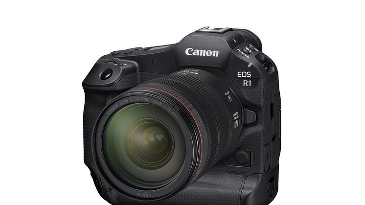 Canon EOS R1 med RF 24-70mm F2.8L IS USM - en av Canons två nya toppkameror som tar professionell fotografi och film till nya nivåer.