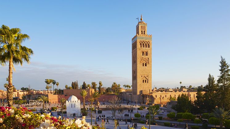 Norwegian on tällä hetkellä ainut lentoyhtiö, joka tarjoaa suoria lentoja Helsingistä Marrakeshiin (kuvassa), Agadiriin sekä Hurghadaan.