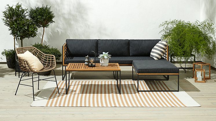 Elige el set de muebles perfecto para tu jardín