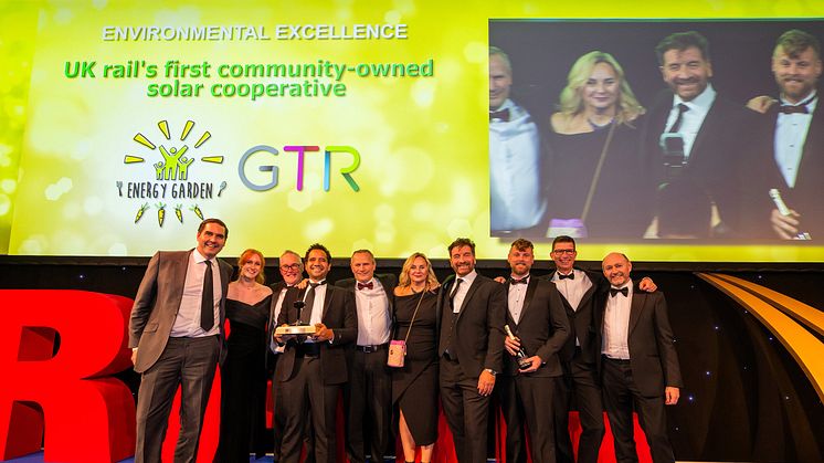 GTR and Energy Garden celebrate a win at the National Rail Awards 2024 that could signal a revolution in energy generation on the UK's rail network