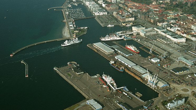 Flygbild Norra hamnen söder