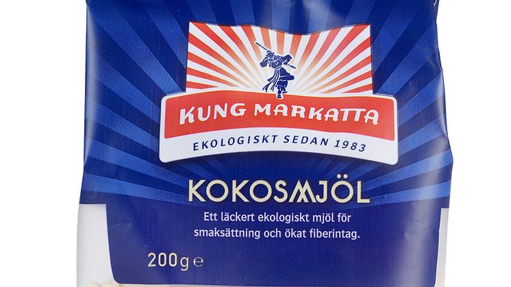 Kung Markatta bjuder 4good besökare på ekologiskt kokosmjöl.