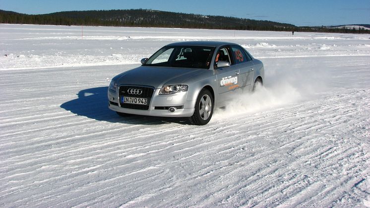 Audi Driving Experience testbilar i Åre och Arjeplog