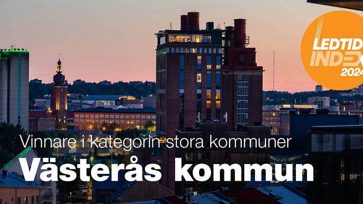 Pris till Västerås i arbetet med stadsbyggnad