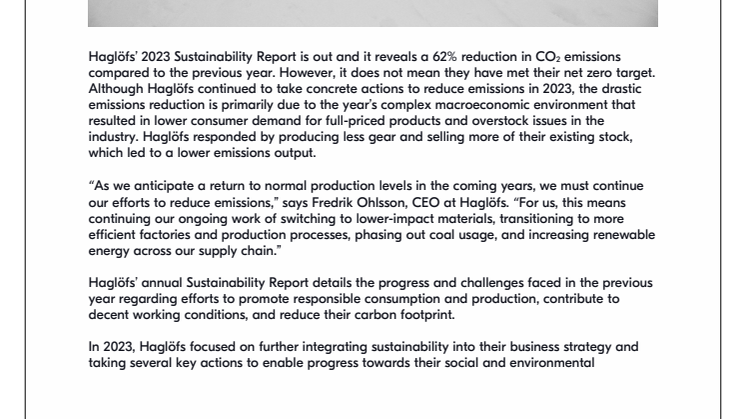 Haglöfs reduced their CO2 emissions significantly in 2023—but don’t take it at face value .pdf