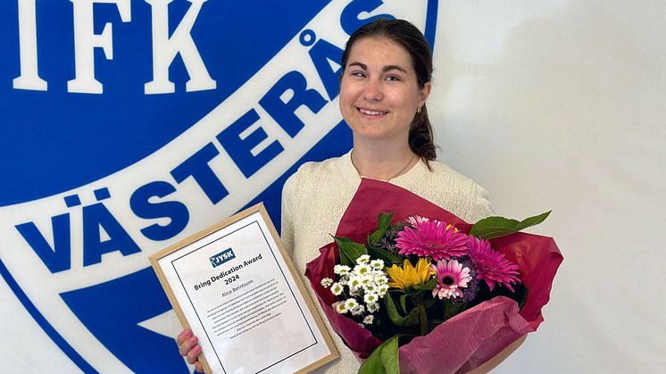 Alice Berntsson vinner JYSK Bring Dedication Award 2024