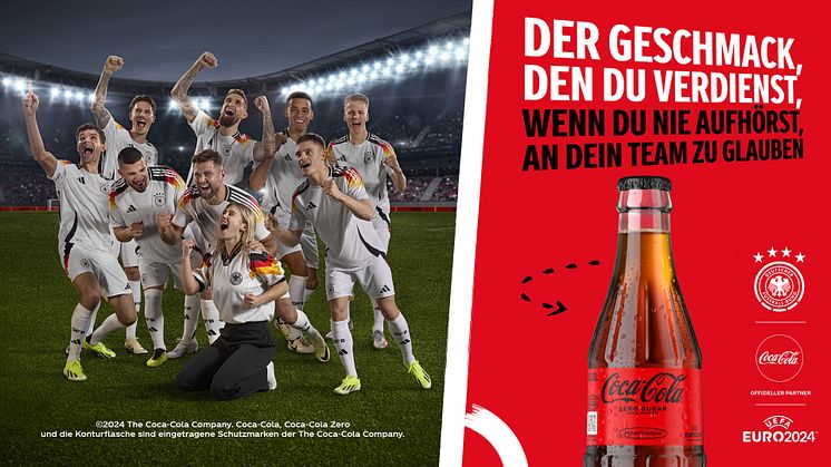 Torchancen für den Handel: Coca-Cola macht die UEFA EURO 2024TM zum Umsatzhighlight – mit Coca-Cola Zero Sugar und POWERADE