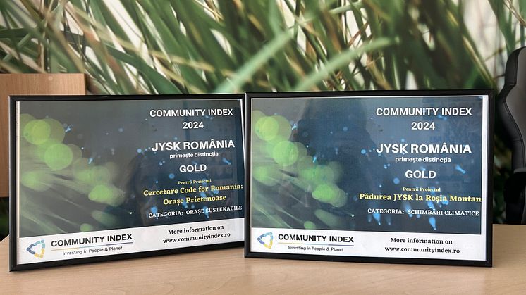 JYSK primește două distincții Gold în Community Index 2024