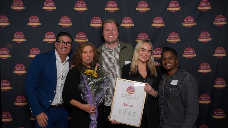 Reseaktören TUI tilldelas utmärkelsen ”Årets förebild inom Employer Branding" under Stora Karriärdagen 2024.
