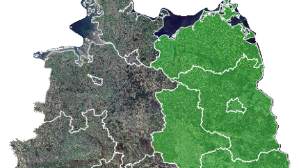 In diesen sechs deutschen Bundesländern (Markierung) führt die GAF AG 2024 das vollautomatisierte GAP-Monitoring durch