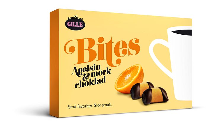 Gille Bites får ny smak av apelsin och mörk choklad