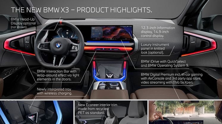 Den nye BMW X3 - information