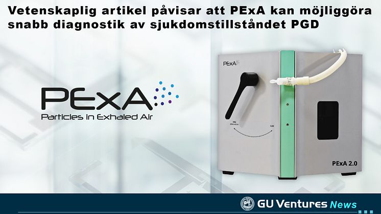 Vetenskaplig artikel påvisar att PExA kan möjliggöra snabb diagnostik av sjukdomstillståndet PGD