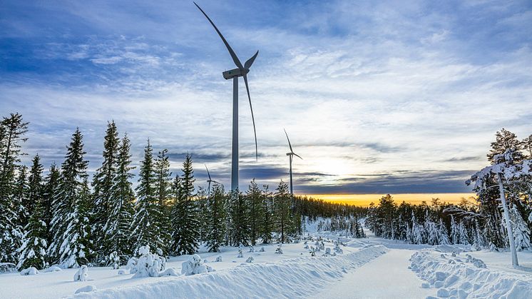 En av EnBW´s vindkraftsparker. I Jämtland undersöks möjligheten för ett flertal vindkraftsprojekt.