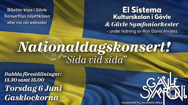 Nationaldagskonsert med Gävle Symfoniorkester och El Sistema