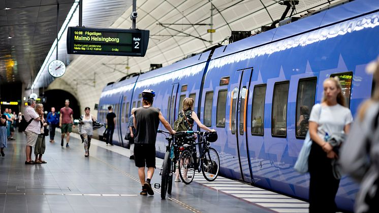 Reser du med cykel i Skåne får du räkna med att vänta på nästa tåg med plats- om det är fullt ombord. 