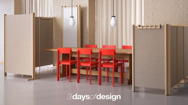 Kyoto floor screens from Zilenzio will be one of the displayed acoustic products at 3daysofdesign.