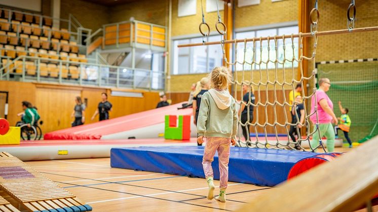 Blekinge Parasport Camp 2023, Idrottshallen Sölvesborg. Foto: Sölesborgs kommun