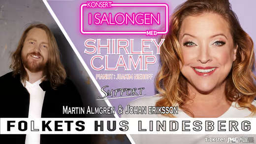 Konsert i Salongen med Shirley Clamp - nu även med Martin Almgren