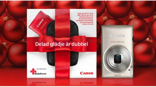 Delad glädje är dubbel - Canon stödjer Röda Korset i jul 