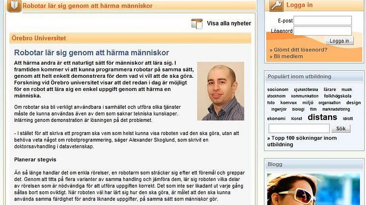 Nordens ledande söktjänst för utbildning väljer Newsdesk