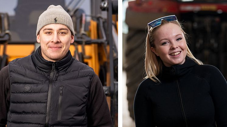Wilma Ekblom Lindé och Emilio Huerta har tilldelats stipendiet Framtidsbygget 2023. Ett initiativ från Swedol för att locka unga till yrkesbranschen.