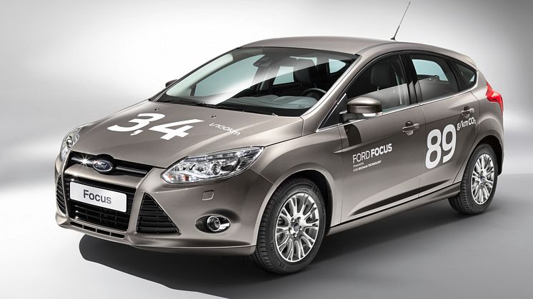 Ford presenterar Europas mest bränslesnåla icke-hybrid-familjebil; inför den bränslesparande "ECOnetic-tekniken" i allt fler bilar i modellprogrammet 