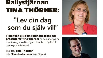 Tina Thörner till Karlskrona
