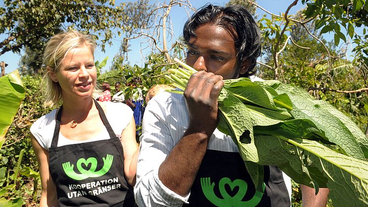 Erik “Vilde Kocken” Brännström och Sara Begner i Kenya 2009.