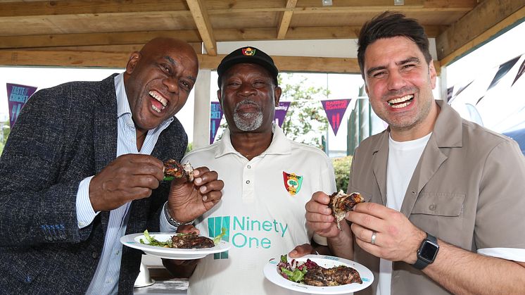 ECB and Shepherds Bush Cricket Club host 'Taste of Cricket' event to celebrate inclusivity in the game, with special guests Ainsley Harriott and Chris Jordan 