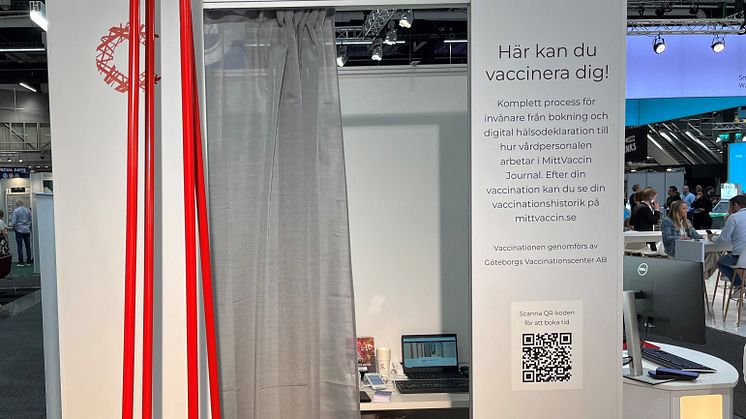 Göteborgs Vaccinationscenter vaccinerar på Vitalis