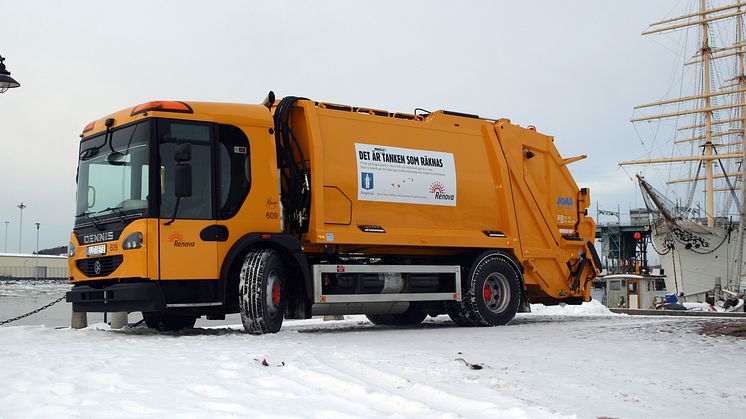 Landets första sopbil som går på biogas och biodiesel